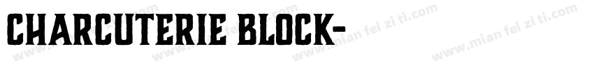 Charcuterie Block字体转换